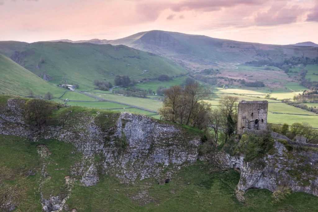 The Peak District National Park 7 Peveril Castle in the Peak District National Park